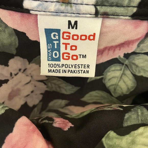 Vintage “Good To Go” Floral Satin Cami – Size M - Picture 4 of 7